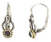 Gerry Eder Ohrringe 02.9004 Damen Einhänger Sterling-Silber 925 Rot Granat
