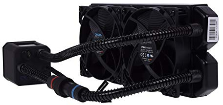 Alphacool 11285 Eisbaer 240 CPU - Black - All in One CPU-Wasserkühlung Sets und Systeme, 2x120mm Lüfter, Individuell über Schnellverschluss erweiterbar