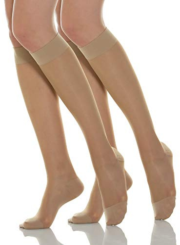 Relaxsan Basic 750 Kompressionskniestrümpfe Damen 12-17 mmHg, Kompressionsstrümpfe 70 Den