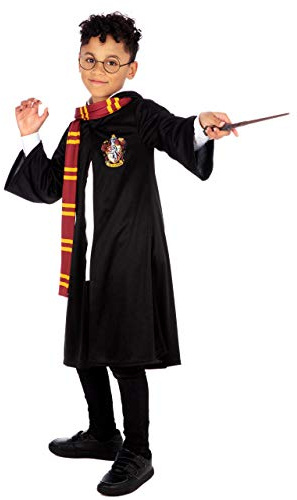 Harry Potter Kostüm | Gryffindor Umhang Für Jungen | Hogwarts Zauberer Kostüm Kinder Schwarz 116