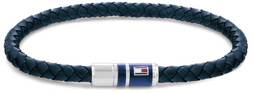 Tommy Hilfiger Jewelry Bracelet en Cuir Tressé pour Homme Couleur Bleue - 2790294
