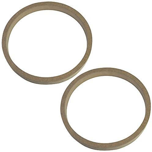 AERZETIX - C52045 - Lot de 2 Adaptateurs/Supports/Anneaux universels de Haut-parleurs Ø200mm - Ø202xØ181x22mm - entretoise/Ring en MDF pour Enceinte/Auto/véhicule/sonorisation