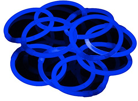 The 100 Pack Premium Glowhouse Leuchtstab Armbänder (blau)