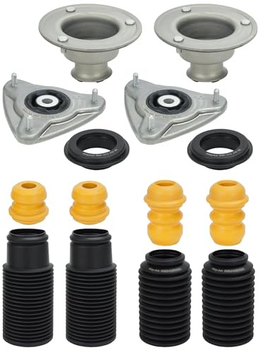 WayJun Front Suspension Shock Strut Support Bearing + Strut Bearing + Protective Bellow + Bumper Stop + Rear Strut Mount + Dust Boot + Shock Bumper Compatible with 911 996 986 987 Boxter Cayman