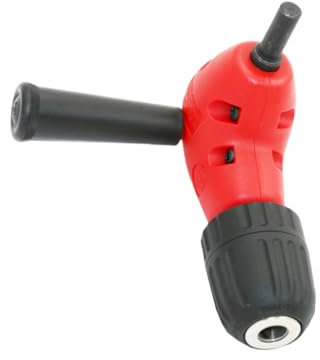 Homoyoyo Soporte de Dado con Ángulo de 90 Grados para Taladro de Ángulo Recto Inalámbrico Mango de Plástico Rojo Apto para Taladros Estándar