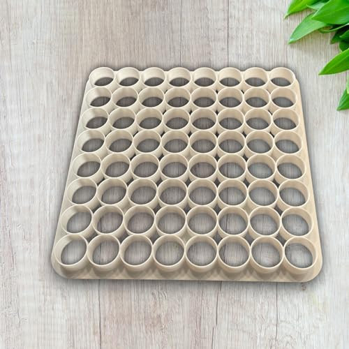 ELACE Emporte Pièce Plaque de 64 Cercles Diam 2.5cm Forme - Moule Biscuit Emporte Piece Enfant - Formes Variées pour Biscuits, Gâteaux, Décorations - Idéal pour Cuisson, Artisanat.
