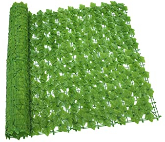 Cenz-888 Dekorativer Gartenzaun 1x3m DIY Hof Kleiner Zaun künstlicher Efeu Privatsphäre Zaun Bildschirmzaun und Evy Vine Blattdekoration im Freien Gartendekoration Outdoor-Dekor (Color : C 1x3m)