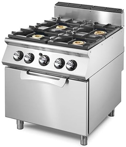 Cuisinière gaz sur four électrique statique GN 2/1, 4 brûleurs- Virtus - VS9080CFGE