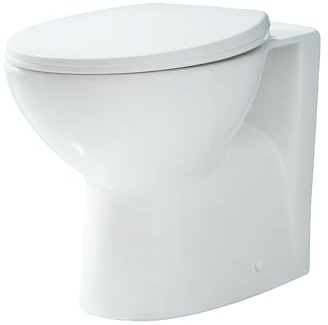 Milano Newby White Ceramic Back to Wall Toilet WC Pan Soft Close Seat