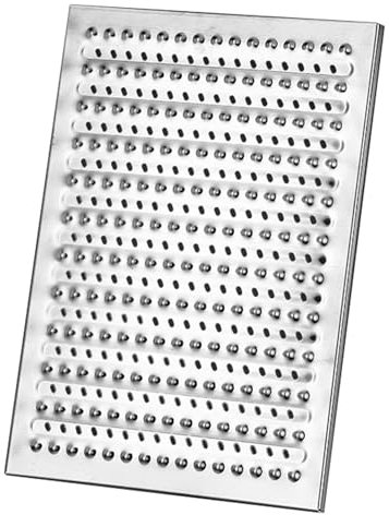 WhamtL Abflussrinne Aussen Außenablaufabdeckung aus Edelstahl, Grabenabflussgitter, Hochleistungs-Rinnenabflussgitter für Betonböden, Abflusssiebabdeckung für Spülbecken(39.5x58cm(15.5x22.8))