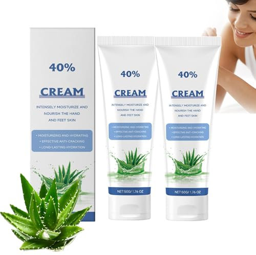 Harnstoffcreme 40 Prozent,Harnstoff Fuß- und Handcreme für Trockene,Rituals Handcreme,Rissige Haut,40 Prozent Harnstofflotion für Füße mit Maximaler Stärke,Handcreme für Sehr Trockene Hände (2)