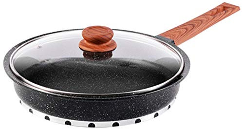 QTYQWC Padella Wok con Coperchio Padella Wok e Padella Pentole a induzione Wok per Acqua bollente Uova Cottura di tagliatelle