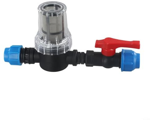 ZYNCUE Filtro de tubería de agua, filtro de agua de riego por goteo de jardín de 20/25/32 m con conector rápido, para un sistema de riego eficiente (20 mm)