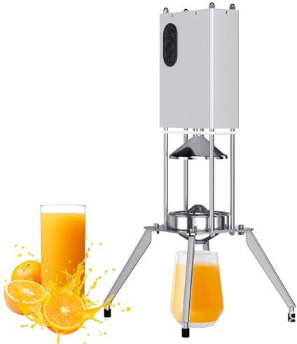 Máquina exprimidor eléctrica, 304 exprimidor de Frutas de Acero Inoxidable con diámetro de Jugo de 120 mm, para Naranjas, toronjas, Limones y Otras Frutas cítricas