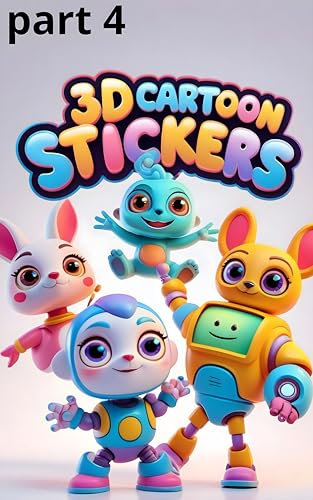 3D CARTOON STICKERS PACK(PART4) (English Edition)
