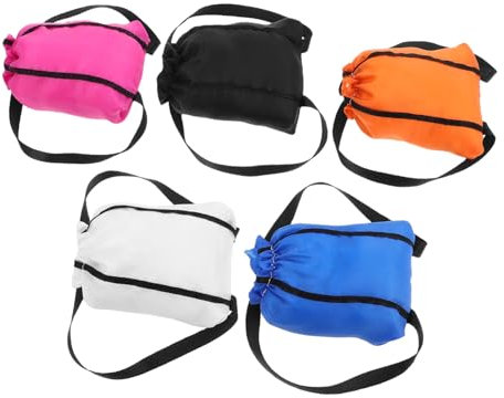 Yardwe 5stücke Mini-puppenrucksack Aus Spielzeugzubehörtasche Für Junge Mädchen Puppen-kordelzugbeutel Puppentasche Mini-Rucksack Spielzeug-Organizer Geburtstagsparty Geschenktaschen