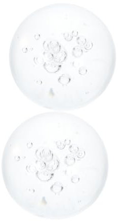 HYTROVE Lot De 2 Boules De Verre Décoratives 4 Cm pour Fontaine De Rocaille DIY Et Aquarium, Sphères Claires à Bulles pour Décoration Intérieure, Bureau, Contemplation Et Feng Shui