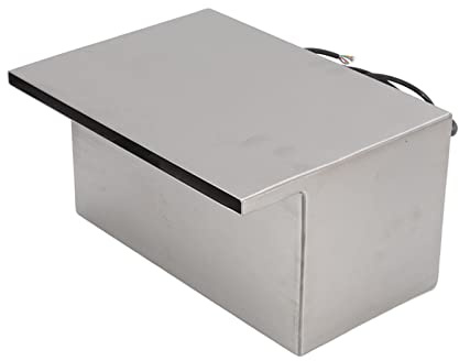 KENANLAN 304 - Tenda a spruzzo d'acqua in acciaio inox, grande uscita dell'acqua, modello illuminato a LED con trasformatore per piscina, fontana da giardino