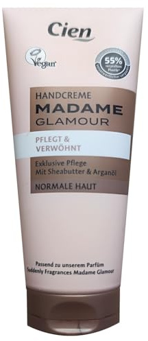 CIEN Crema per le mani MADAME Glamour nutre e coccole, cura esclusiva con burro di karitè e olio di argan, per pelle normale, (1 x 100 ml)
