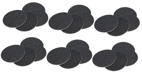 CIMAXIC 120 Stück Teiliges Ersatz schleifscheiben für Elektrischen Hornhautentferner Langlebige Sandpapier scheiben Grob für Effektive Fußpflege Pediküre und Nagelhautentfernung