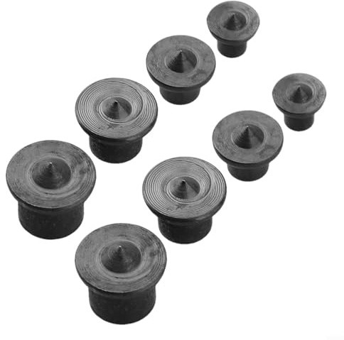 Holzdübel-Mittelspitzen-Set, 8 Stück, für Holzbearbeitung, Stahl-Ausrichtungsmarker mit externen Spitzen, 6 mm, 8 mm, 10 mm, 12 mm Loch-Zapfen-Mittelwerkzeuge