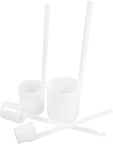 Toyvian Cucharón de Vino de Mango Largo Plástico 4 Piezas (1 Liang, 2 Liang, Medio Jin, 1 Jin) para Verter Líquidos en Cocina y Hogar Utensilios de Medición y Servicio