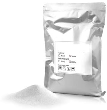 1 kg de polvo blanco DTF, polvo fino para película Dtf asistida, impresión por transferencia de tinta Dtf, Compatible con camisetas, ropa, zapatos, impresión por transferencia de tela(1000g White)