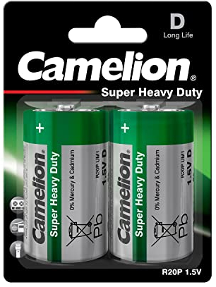 Camelion R20P-BP2G Single-use battery D Zinco-Carbonio 1,5 V
