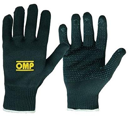 OMP OMPNB/1885/L Guantes para coche, Dark Gris, L