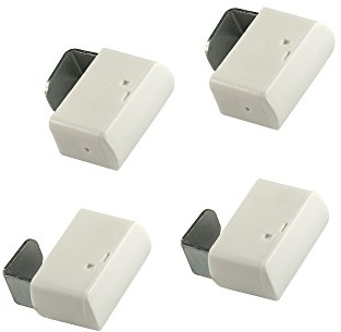 Victoria M. Klemmhalter Klemmträger Befestigungsset ohne Bohren für EasyFix Plissees, für Holz- und Kunststofffenster, 4er Set