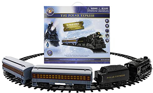 Lionel The Polar Express Ready-to-Play Set, Battery-Powered Berkshire-Style Model Train Set with Remote
