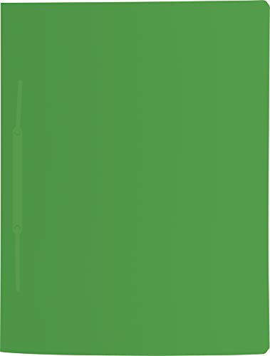 Baier & Schneider Brunnen 102015650, Schnellhefter für A4, transluzente PP-Folie, Fact!Pp, 10 Stück grün