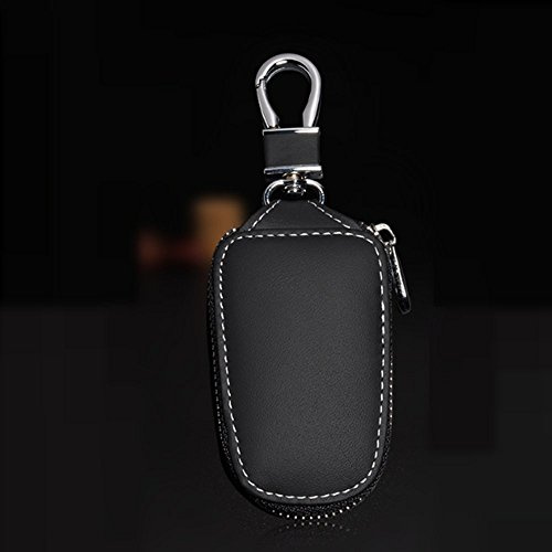 Krtopo Auto Schlüsselanhänger Tasche Schutz aus Leder Auto Smart Keychain Münzhalter Auto Fernbedienung Schlüsselanhänger für Frauen und Männer