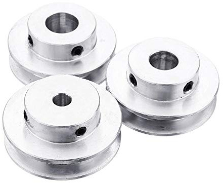 Unbekannt Riemenscheibe, 40 mm, Einzelrille, 4-12 mm, feste Bohrung, für Motorwelle 6 mm Riemen, 8mm, 1