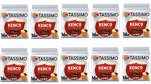 Tassimo Kenco Colombian Coffee Pods - 10 Packs (160 Drinks)