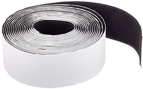 Delock Klettband selbstklebend mit Haft- und Flauschband L 5 m x B 50 mm schwarz