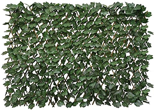 Expandable Fence Privacy Screen for Balcony Patio Outdoor,Decorative Faux Ivy Fencing Panel,Artificial Hedges (1,Ivy)…