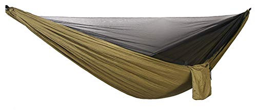 LIANYG Hängematte Hängemattenzelt Automatisches hängendes Bett Outdoor Single und Doppel-Fallschirm Hängendes Bett mit Netzen 661 (Color : Junlv)