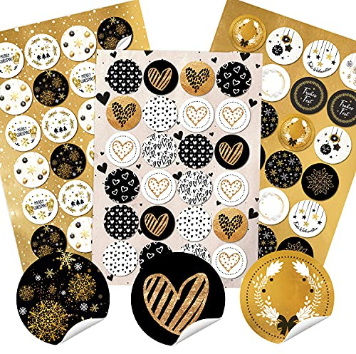 3 Herzaufkleber weiß, gold – Geschenk für Sie | Wohndeko Jahrestag Liebe stilvolle Wohnräume Geburtstag Sommer