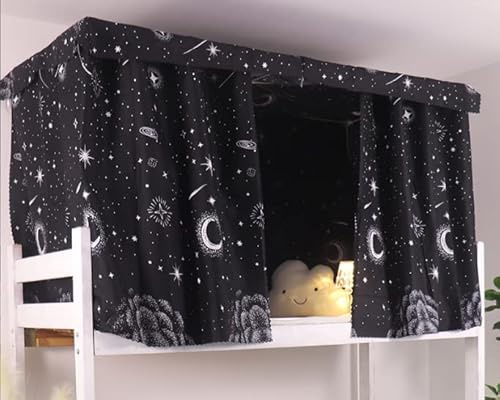 3 * Stücke Bettvorhang Etagenbett Zelt Vorhang Blackout Vorhänge Moskitonetz Hochbett Schlafzelt Schlafsaal Mid-Sleeper Bett Zelt Vorhang Tuch Staubdicht Moskito für Studentenwohnmein Kinderzimmer