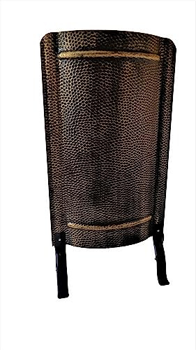 Ofenschirm gehämmert 91x46cm kupfer, altmessing oder schwarzgold