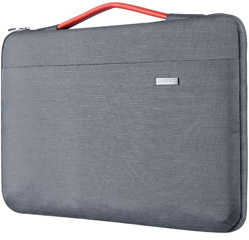 LANDICI 14 15 Inch Laptop Sleeve Protective Case with Handle and Pockets | 360°Protective Waterproof Computer Cover Bag for MacBook Air M2/M3 15, MacBook Pro 14/15, HP Chromebook 14, 14 Inch Notebook