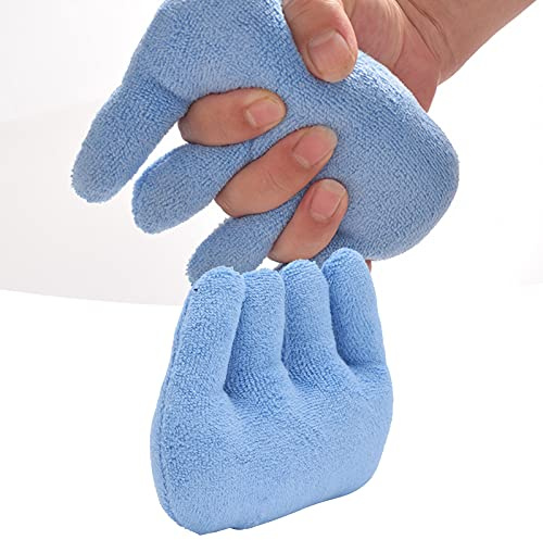 Cuscino Per Contrattura delle Dita, Separatore della Barretta Dito Riabilitazione Separatore della Barretta Antidecubito Cura Pad, Anziani Movimento Dito Mano Riabilitazione/Letto del Paziente (blu)