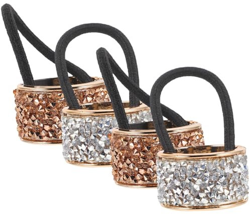 MAGICLULU Haarband Strass Schmuck Haarband 8 Stück Modische Haargummis Haargummis Haar Accessoire Einfache Haarseil Pferdeschwanz Schnalle
