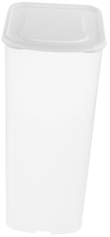 Cabilock Boîte à Pain Réutilisable Blanche Avec Couvercle Rangement Compact Pour Tranches De Pain Distributeur Multifonction Pour Cuisine Organiseur Toast Plastique