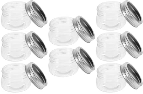 ABOOFAN 8pièces Bocaux Verre Hermétiques Et Vides Petits Pots à Gelée Pour Confiture Miel Et Sirop Multi-usages