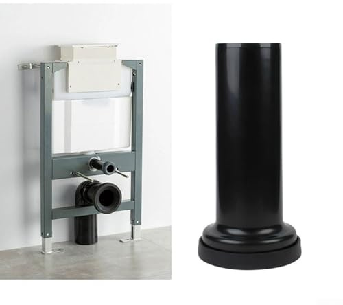Tubo di collegamento per cassetta WC, 300 mm, montaggio a parete, prevenzione degli odori, connessione per scarico del WC, tubo dritto per WC a parete