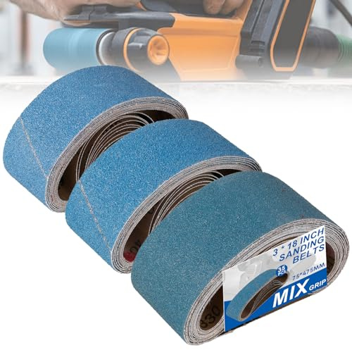35 bandas de lijado, grano 40/60/80/120/150/240/400, grano de alto rendimiento, 457 x 75 mm, papel de lija de circonio para madera, metal, acero inoxidable, coches, pulido de muebles