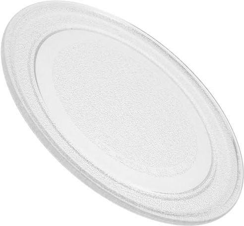 MUSISALY Ersatz Backblech aus Hitzebeständigem Glas für Mikrowelle Weißer Drehteller 24,5cm Leicht zu Installieren und Entfernen Geeignet für Mikrowellenherde