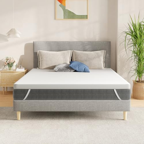 SynthoSpace Matratzen Topper 140x200cm H2, Matratzentopper 140x200 Schlafsofa Bett Memory Foam, Mattress Topper 140x200 Boxspringbett Topper Bezug Waschbarer 5cm Höhe